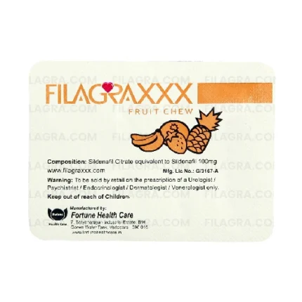 Buy Filagra XXX Fruit Chew 100mg tablets online