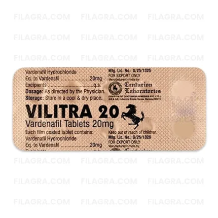 Buy Vilitra 20mg strip online